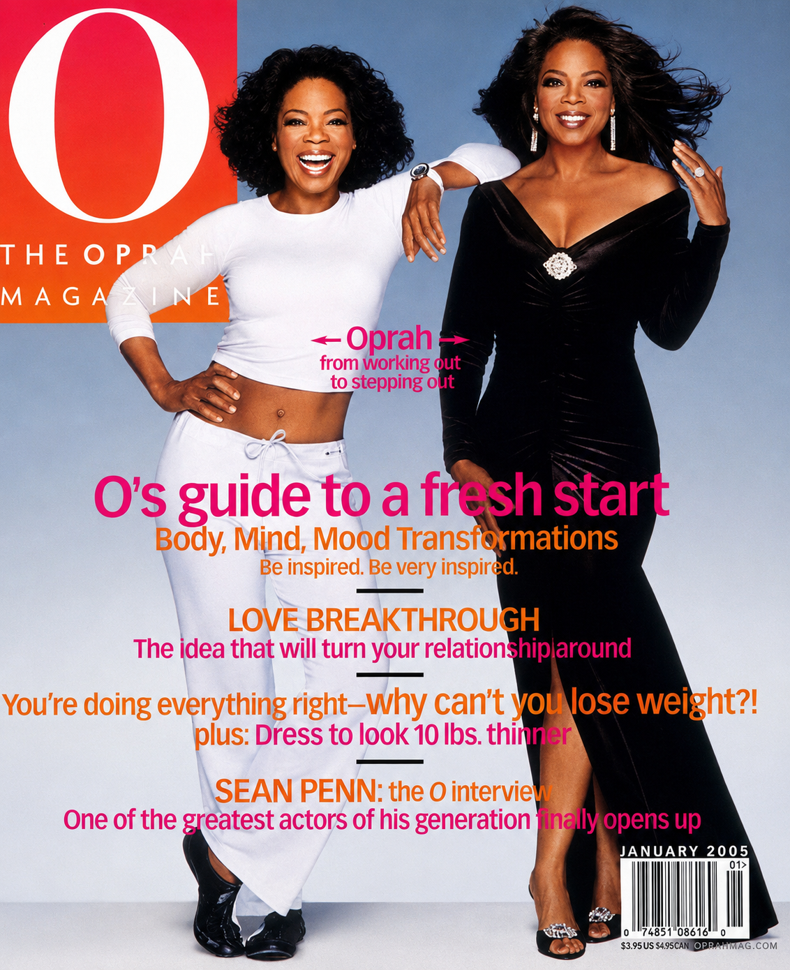 O, The Oprah Magazine, January 2005 cover — Let's Lose Weight Fast, featuring Jorge Cruise's 8-Minute Moves