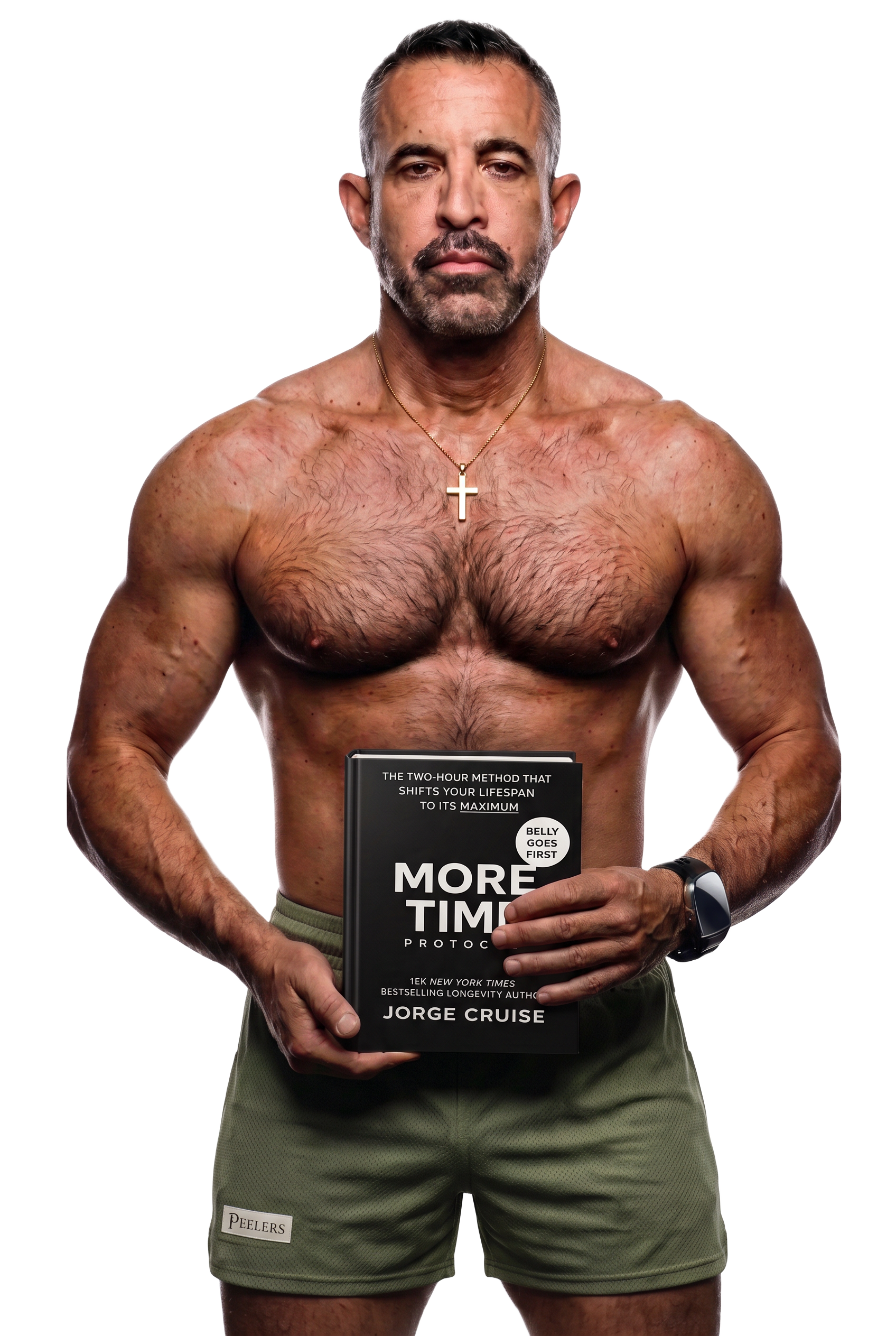 Jorge Cruise holding MORE TIME PROTOCOL